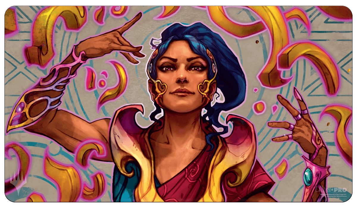 The Lost Caverns of Ixalan Playmat Saheeli, the Sun’s Brilliance-Silver Goblin