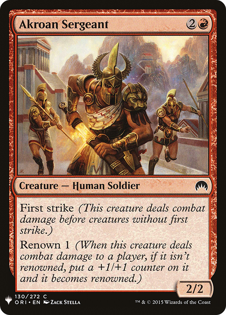 Akroan Sergeant (130) - The List