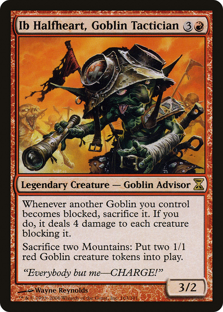 Ib Halfheart, Goblin Tactician (163) - Time Spiral