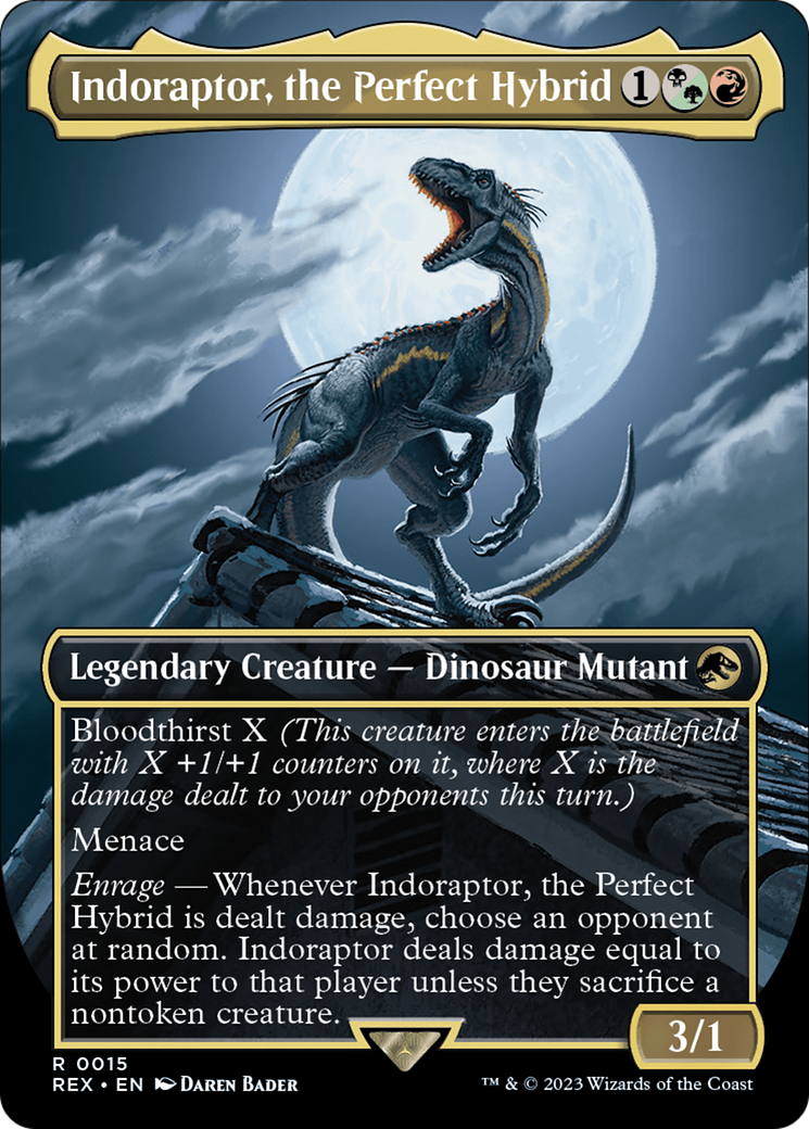 Indoraptor, the Perfect Hybrid (Borderless) (015) - Jurassic World Collection