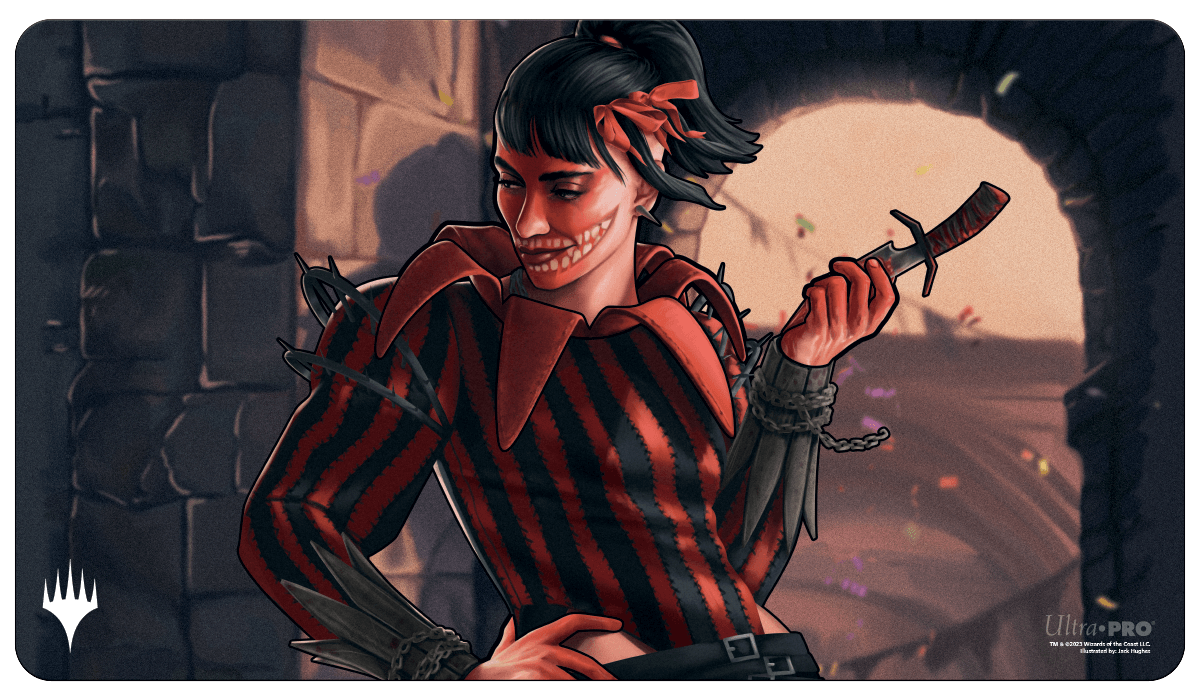 Murders at Karlov Manor Playmat Massacre Girl, Known Killer-Silver Goblin