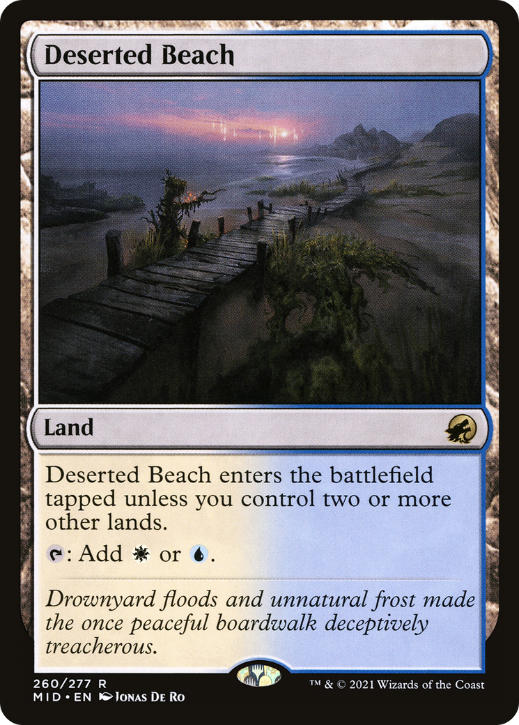 Deserted Beach (260) Foil - Innistrad: Midnight Hunt