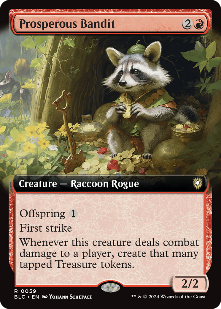 Prosperous Bandit (Extended Art) (059) - Bloomburrow Commander