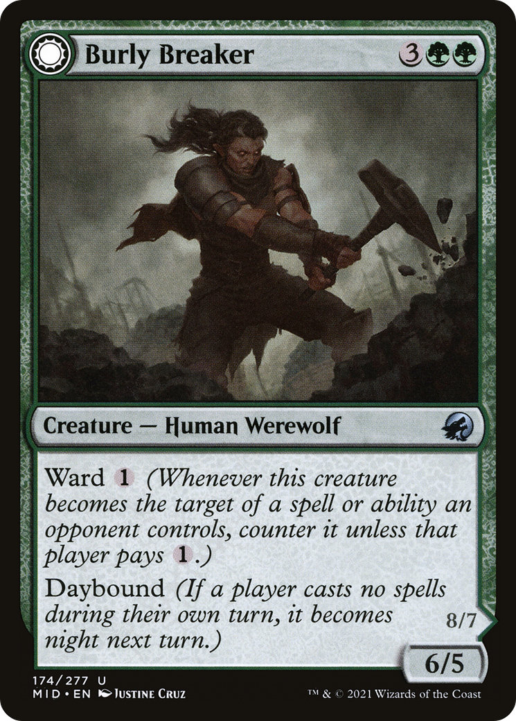 Burly Breaker // Dire-Strain Demolisher (174) Foil - Innistrad: Midnight Hunt