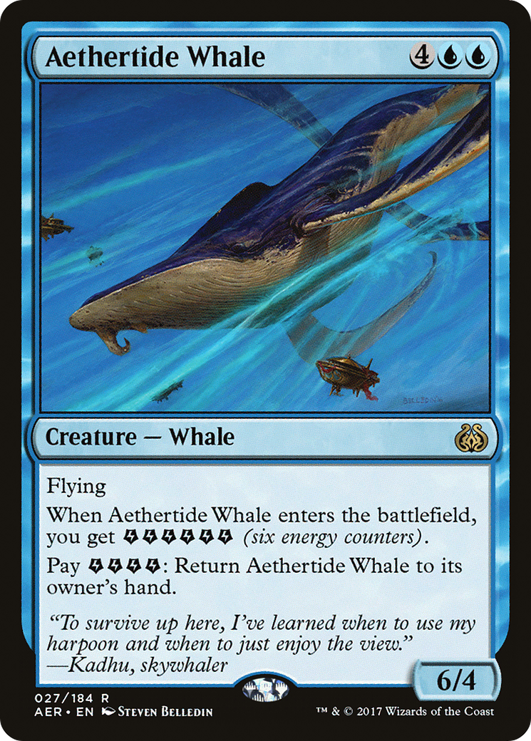 Aethertide Whale (027) Foil - Aether Revolt
