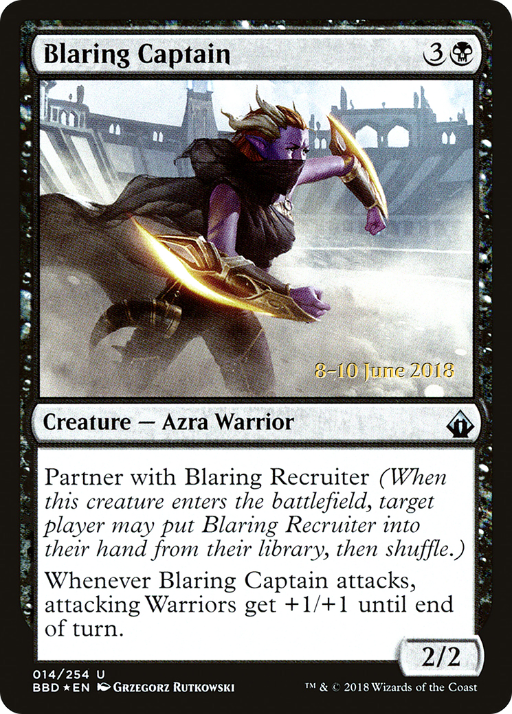 Blaring Captain (14s) Foil - Battlebond Promos