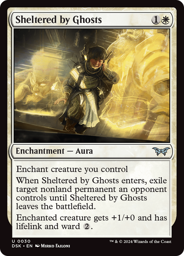 Sheltered by Ghosts (030) Foil - Duskmourn: House of Horror