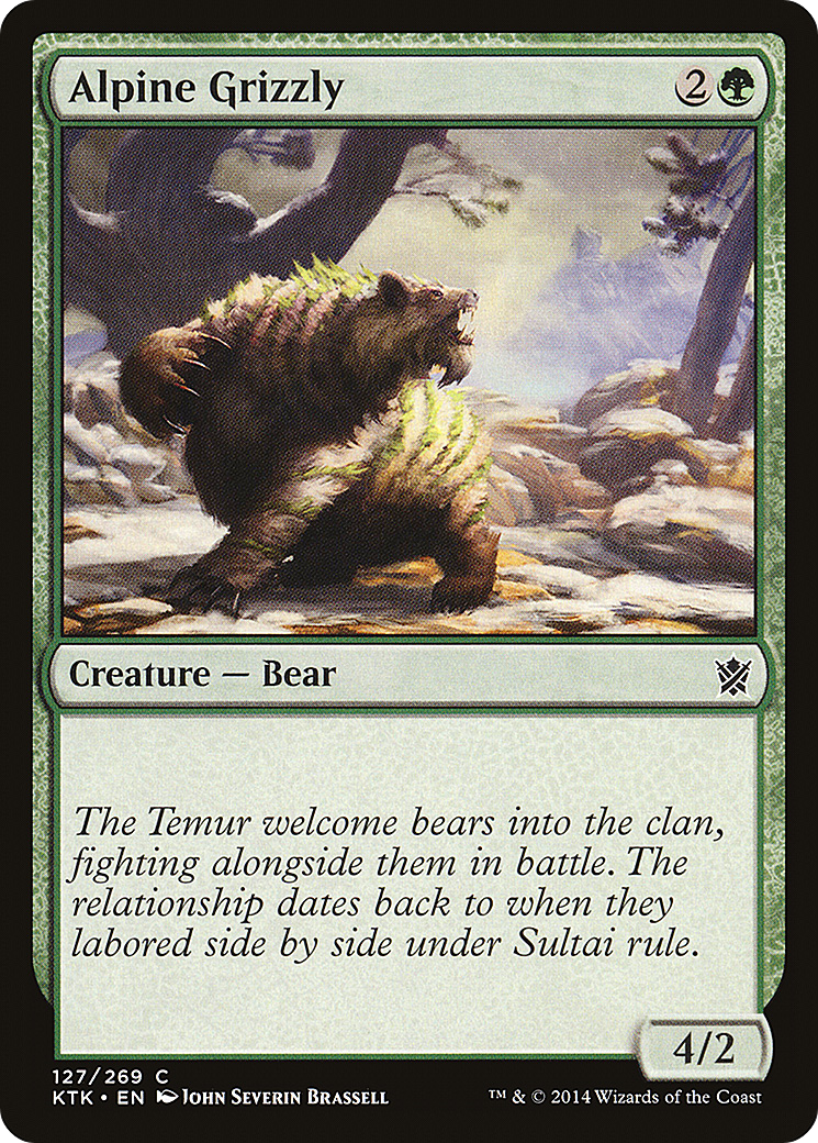 Alpine Grizzly (127) - Khans of Tarkir