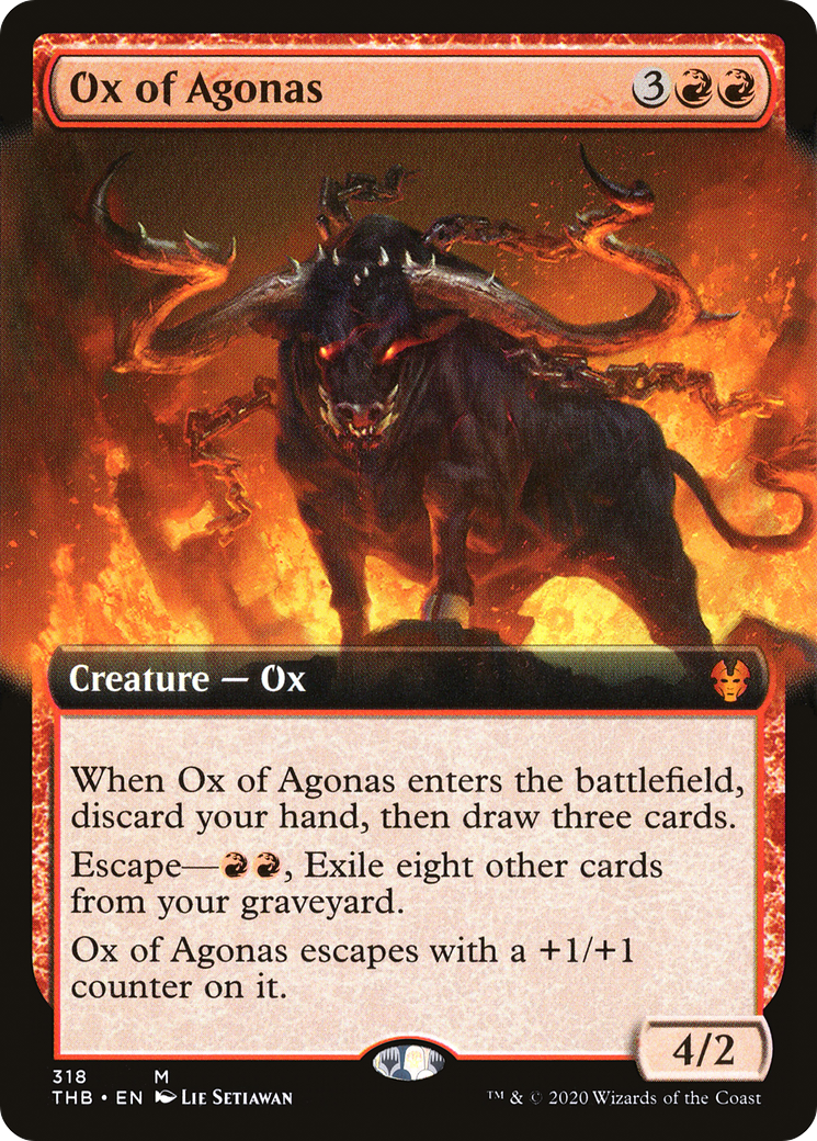 Ox of Agonas (Extended Art) (318) - Theros Beyond Death