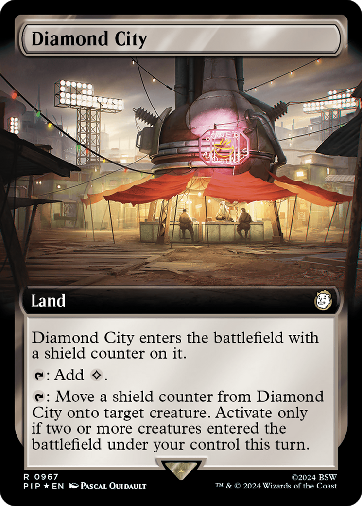 Diamond City (Extended Art) (Surge Foil) (Extended Art) (967) Foil - Fallout