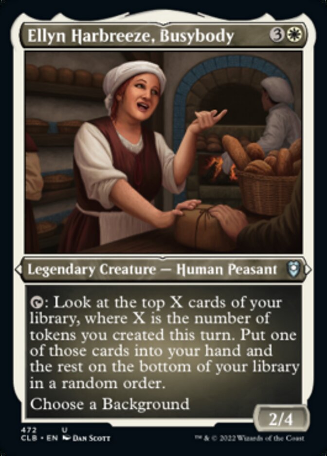 Ellyn Harbreeze, Busybody (472) Etched - Commander Legends: Battle for Baldur's Gate