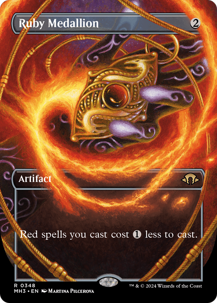 Ruby Medallion (Borderless) (348) - Modern Horizons 3