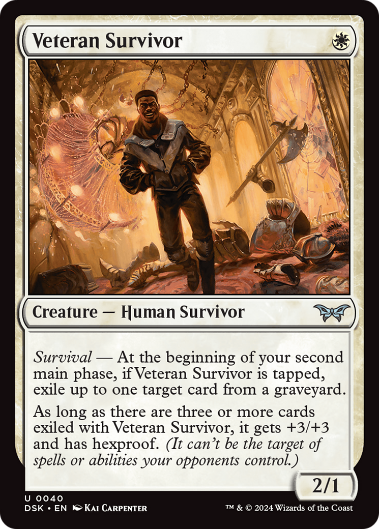 Veteran Survivor (040) Foil - Duskmourn: House of Horror