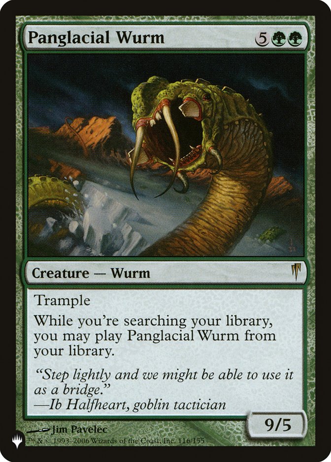 Panglacial Wurm (CSP-116) - The List