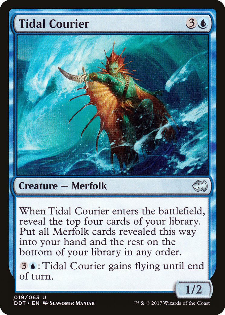 Tidal Courier (019) - Duel Decks: Merfolk vs. Goblins