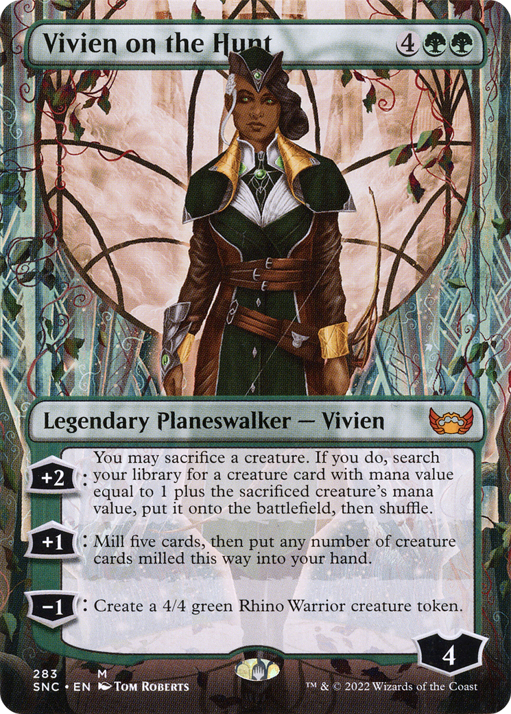 Vivien on the Hunt (Borderless) (283) Foil - Streets of New Capenna