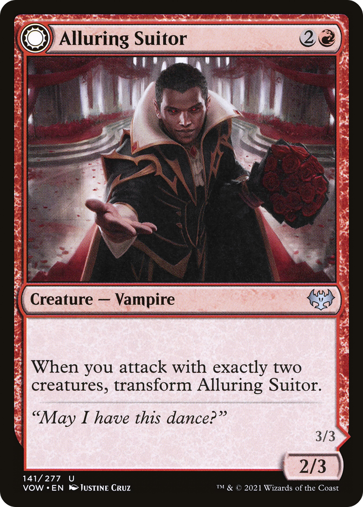 Alluring Suitor // Deadly Dancer (141) Foil - Innistrad: Crimson Vow