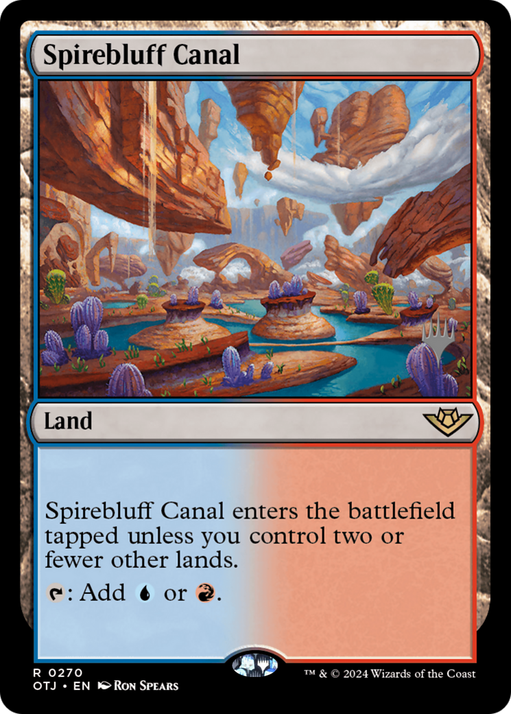 Spirebluff Canal (270) Foil - Outlaws of Thunder Junction Promos