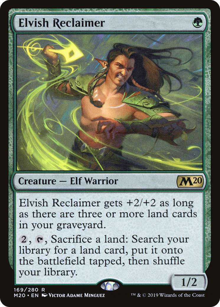 Elvish Reclaimer (169) Foil - Core Set 2020