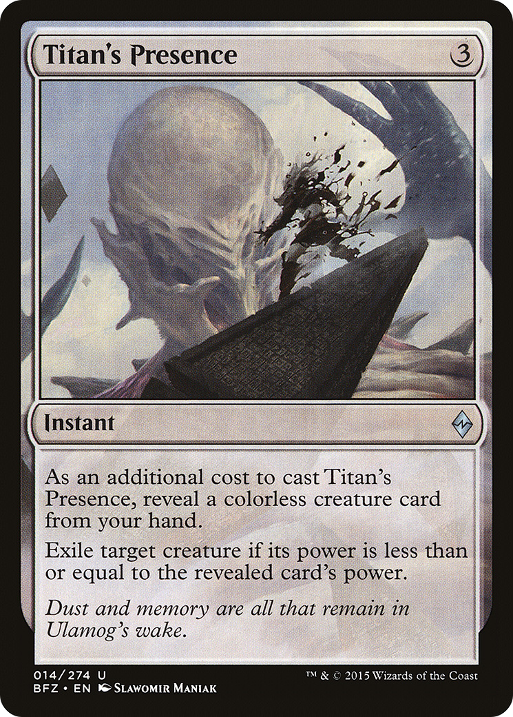Titan's Presence (014) - Battle for Zendikar