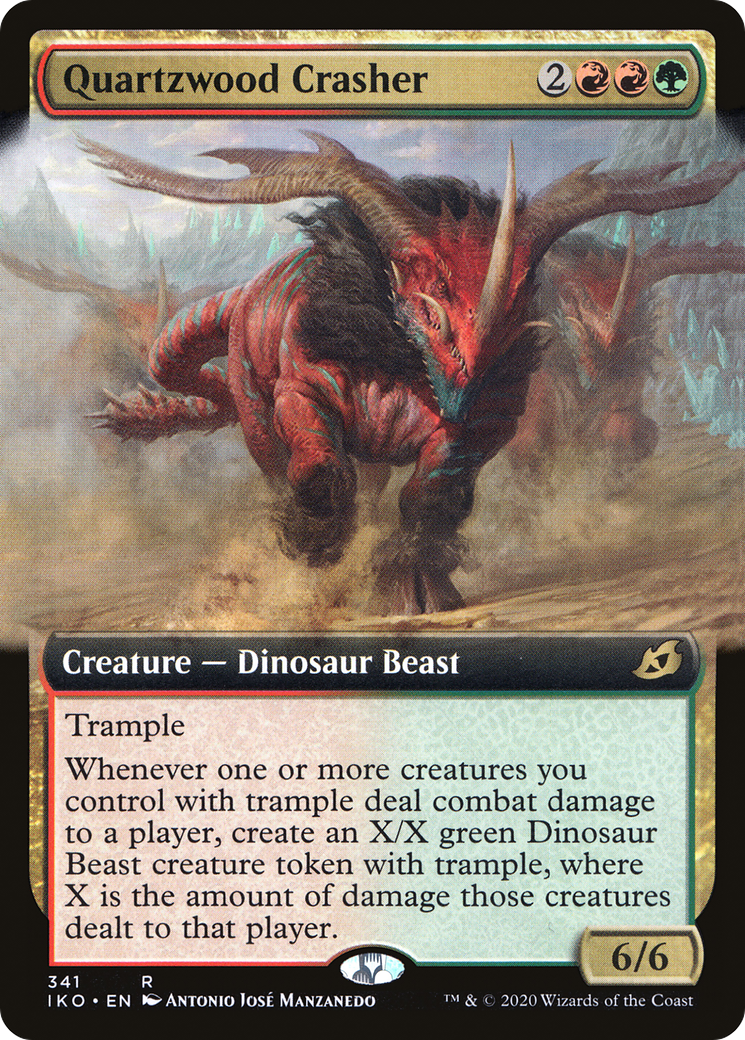 Quartzwood Crasher (Extended Art) (341) Foil - Ikoria: Lair of Behemoths