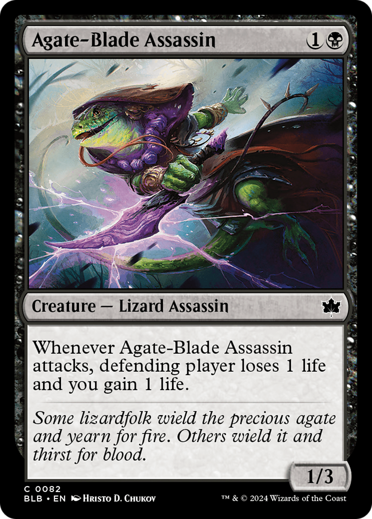 Agate-Blade Assassin (082) Foil - Bloomburrow