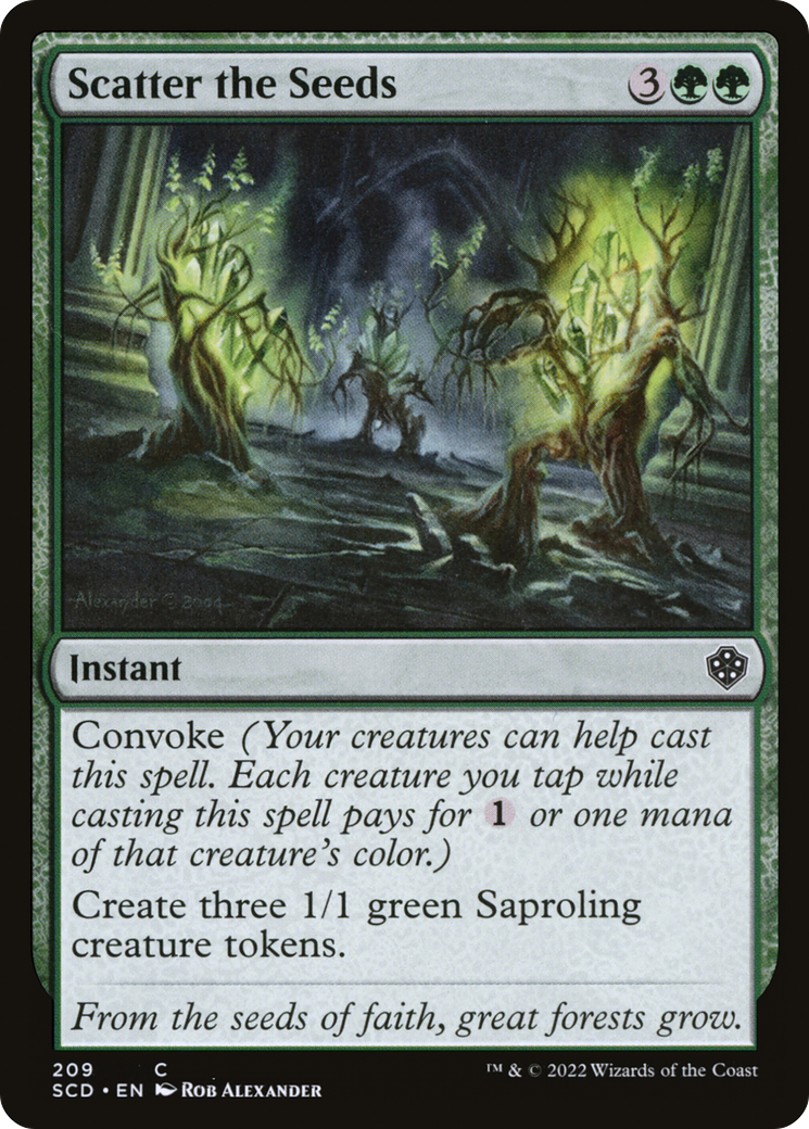 Scatter the Seeds (209) - Starter Commander Decks