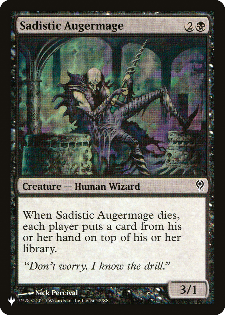 Sadistic Augermage (DDM-52) - The List