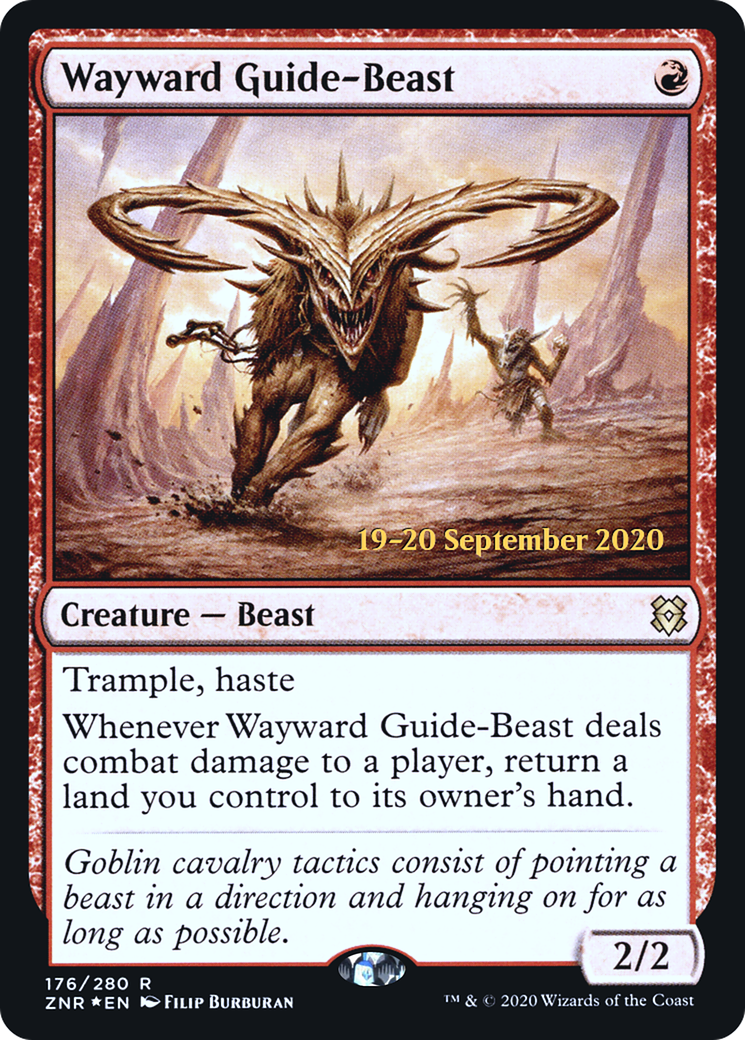 Wayward Guide-Beast (176s) Foil - Zendikar Rising Promos