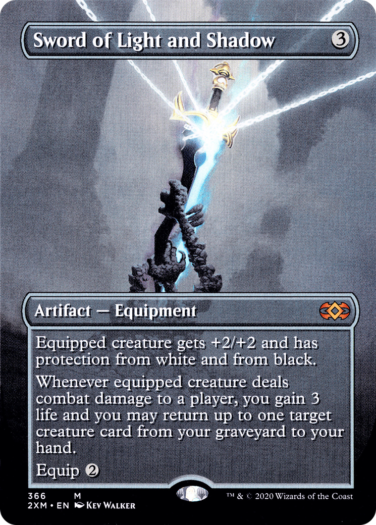 Sword of Light and Shadow (Borderless) (366) Foil - Double Masters