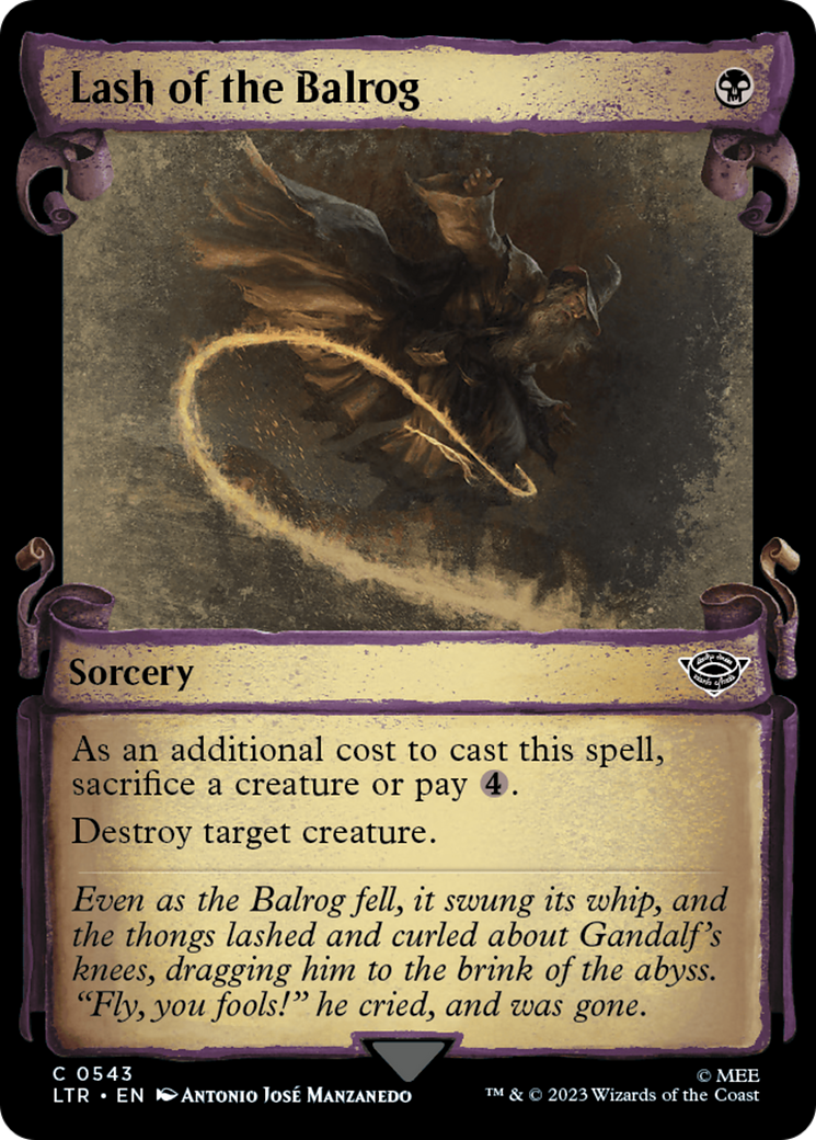 Lash of the Balrog (Showcase) (543) - The Lord of the Rings: Tales of Middle-earth