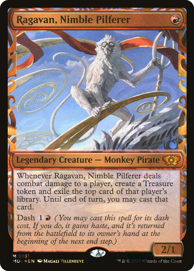 Ragavan, Nimble Pilferer (Halo Foil) (Showcase) (151) Foil - Multiverse Legends