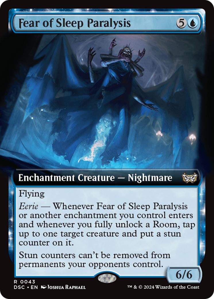 Fear of Sleep Paralysis (Extended Art) (043) - Duskmourn: House of Horror Commander