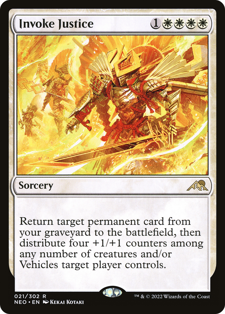 Invoke Justice (021) - Kamigawa: Neon Dynasty