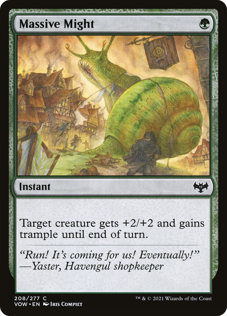 Massive Might (208) Foil - Innistrad: Crimson Vow