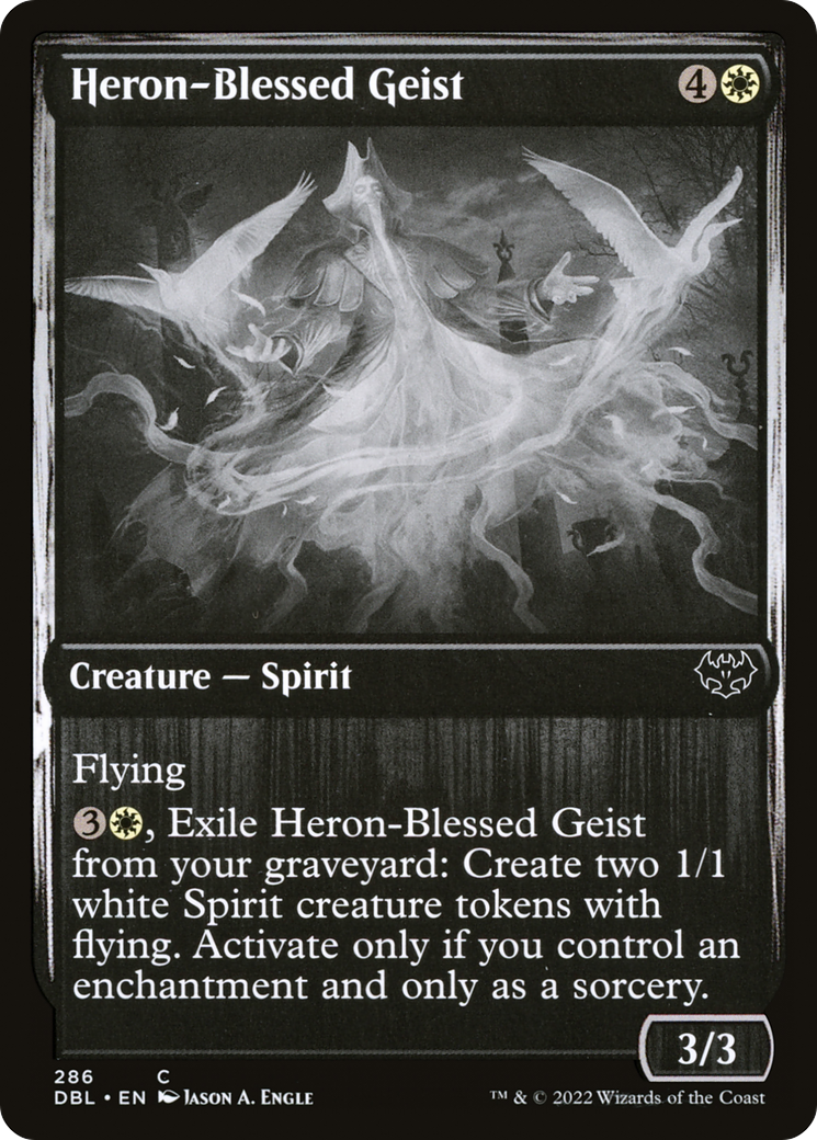 Heron-Blessed Geist (286) Foil - Innistrad: Double Feature