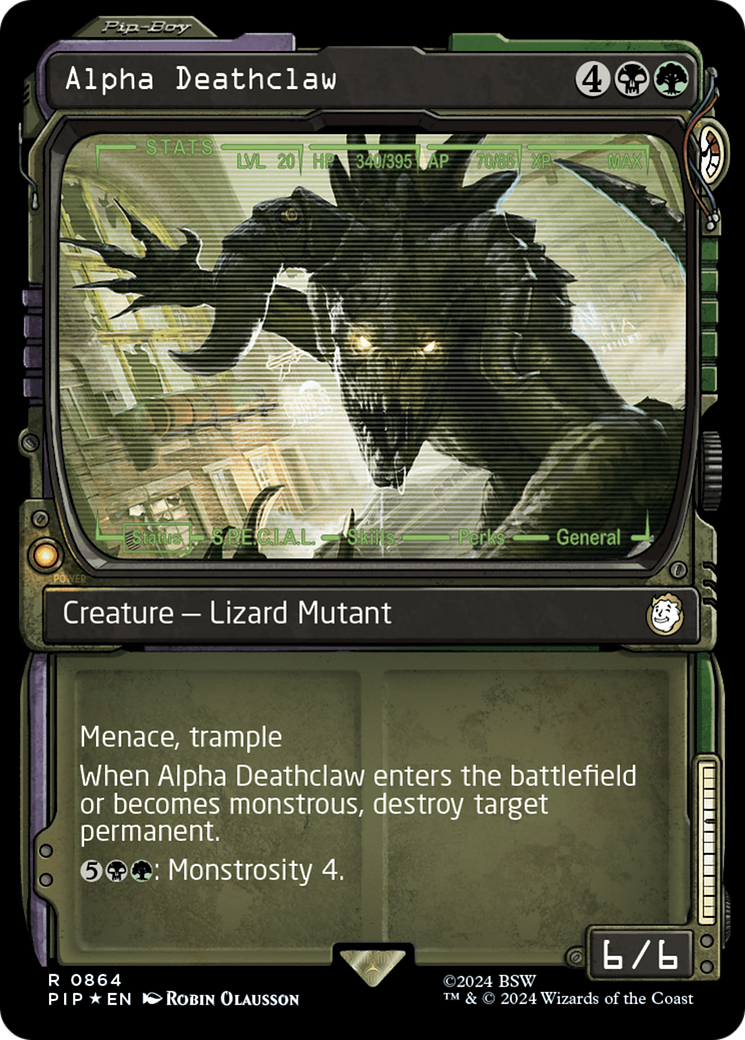 Alpha Deathclaw (Showcase) (864) Surge Foil - Fallout