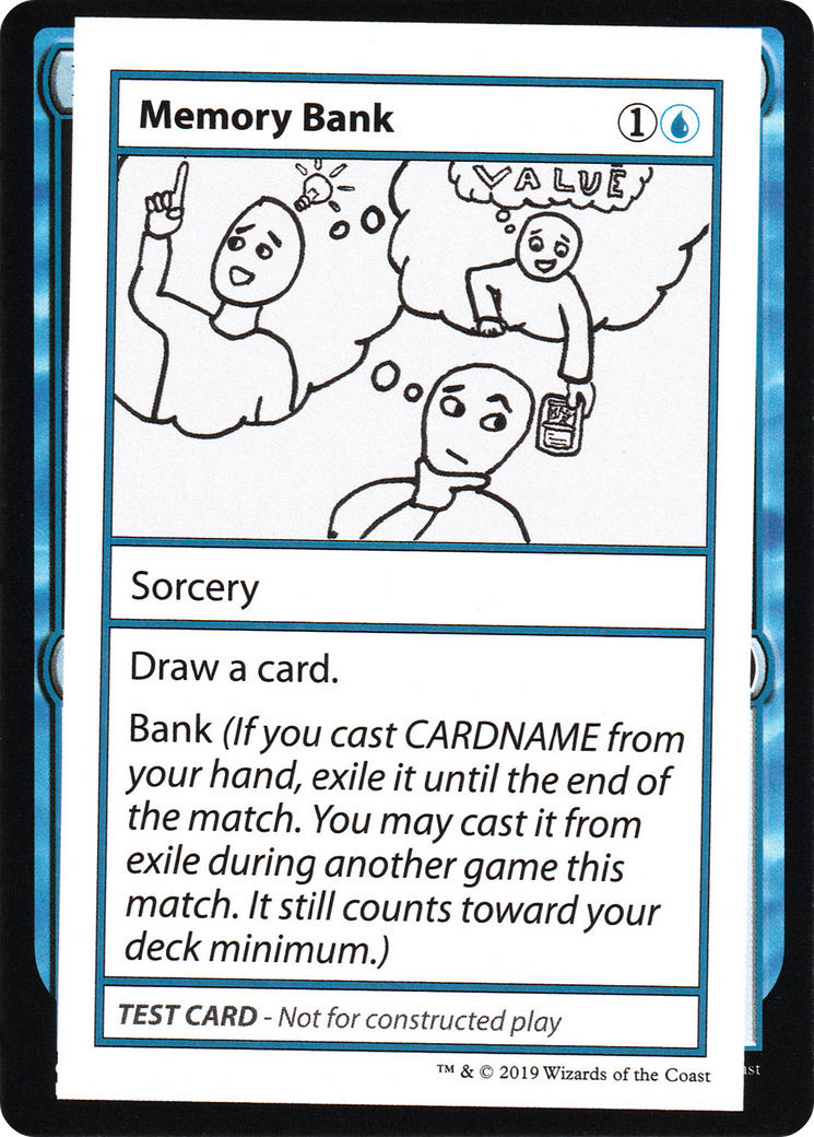 Memory Bank (No PW Symbol) - Mystery Booster Playtest Cards 2021