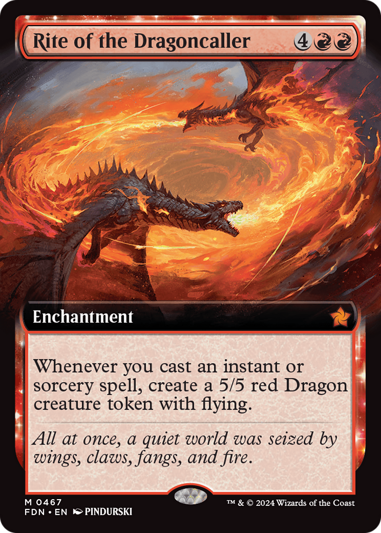 Rite of the Dragoncaller (Extended Art) (467) Foil - Foundations