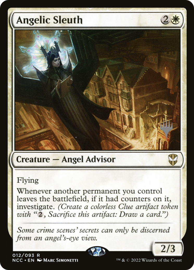 Angelic Sleuth (12p) Foil - New Capenna Commander Promos
