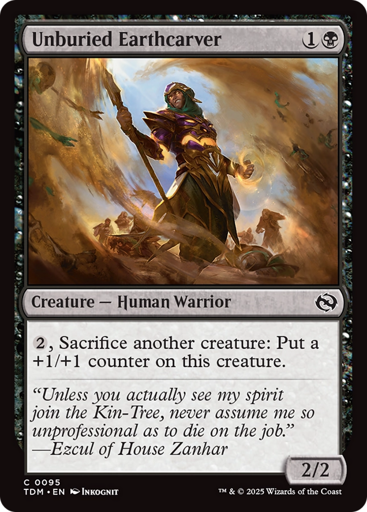 Unburied Earthcarver (095) Foil - Tarkir: Dragonstorm