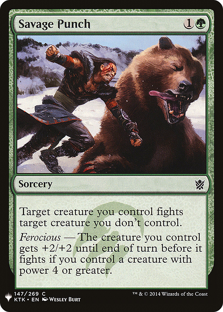 Savage Punch (KTK-147) - The List
