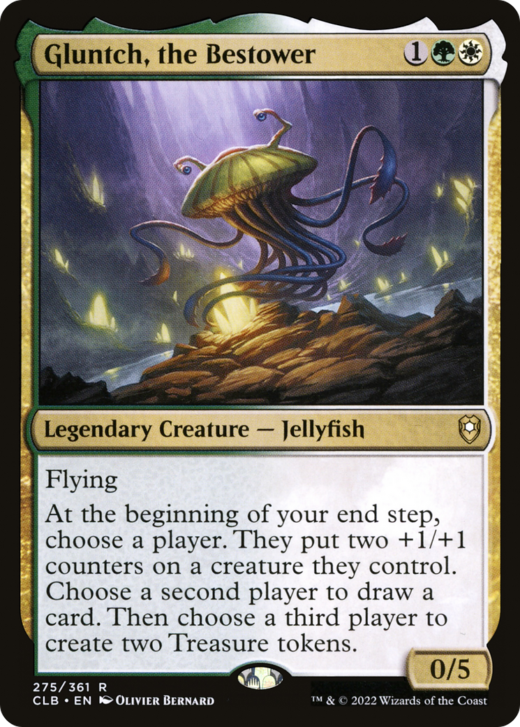Gluntch, the Bestower (275) Foil - Commander Legends: Battle for Baldur's Gate