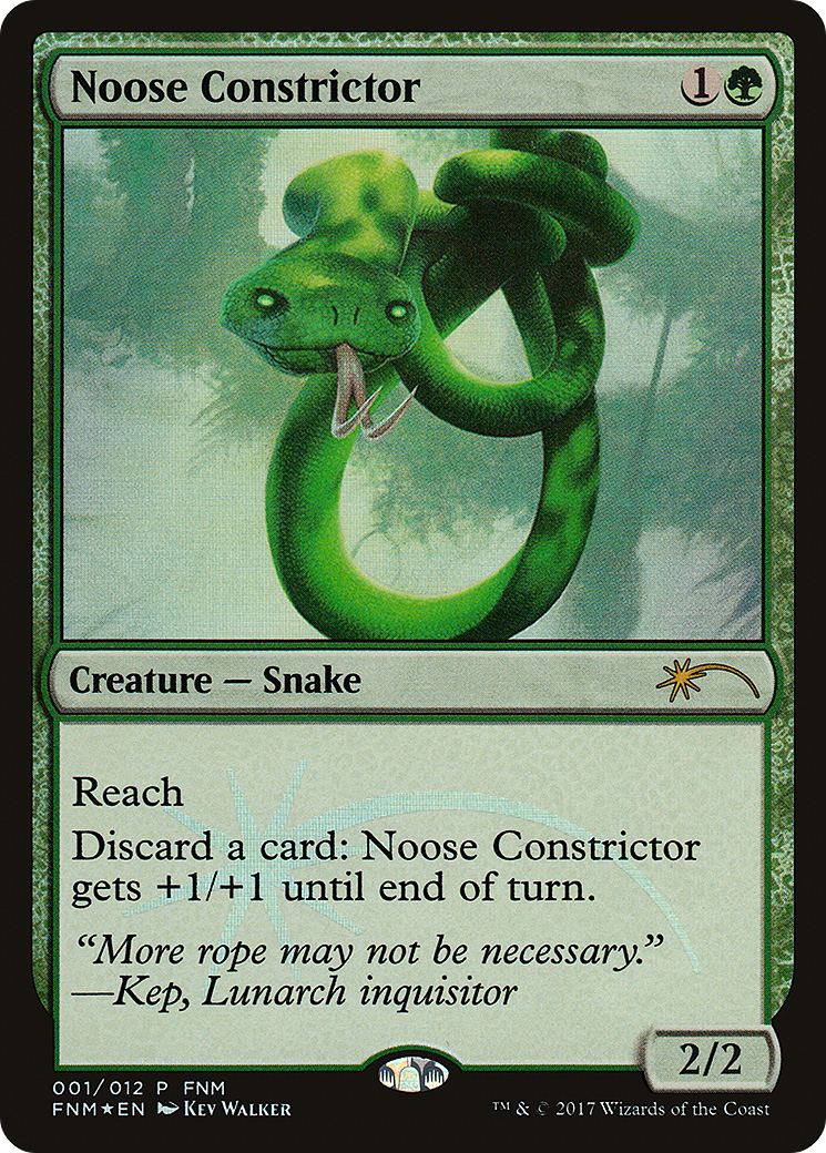 Noose Constrictor (001) Foil - Friday Night Magic 2017