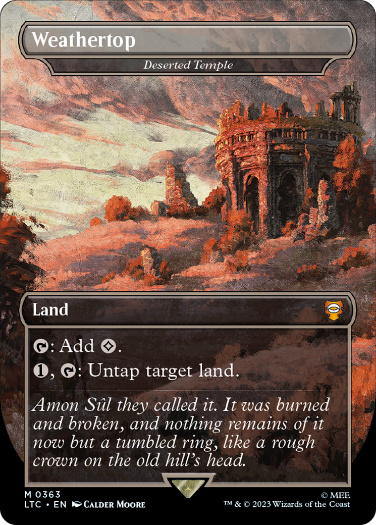 Weathertop – Deserted Temple (363) Foil - Tales of Middle-earth Commander