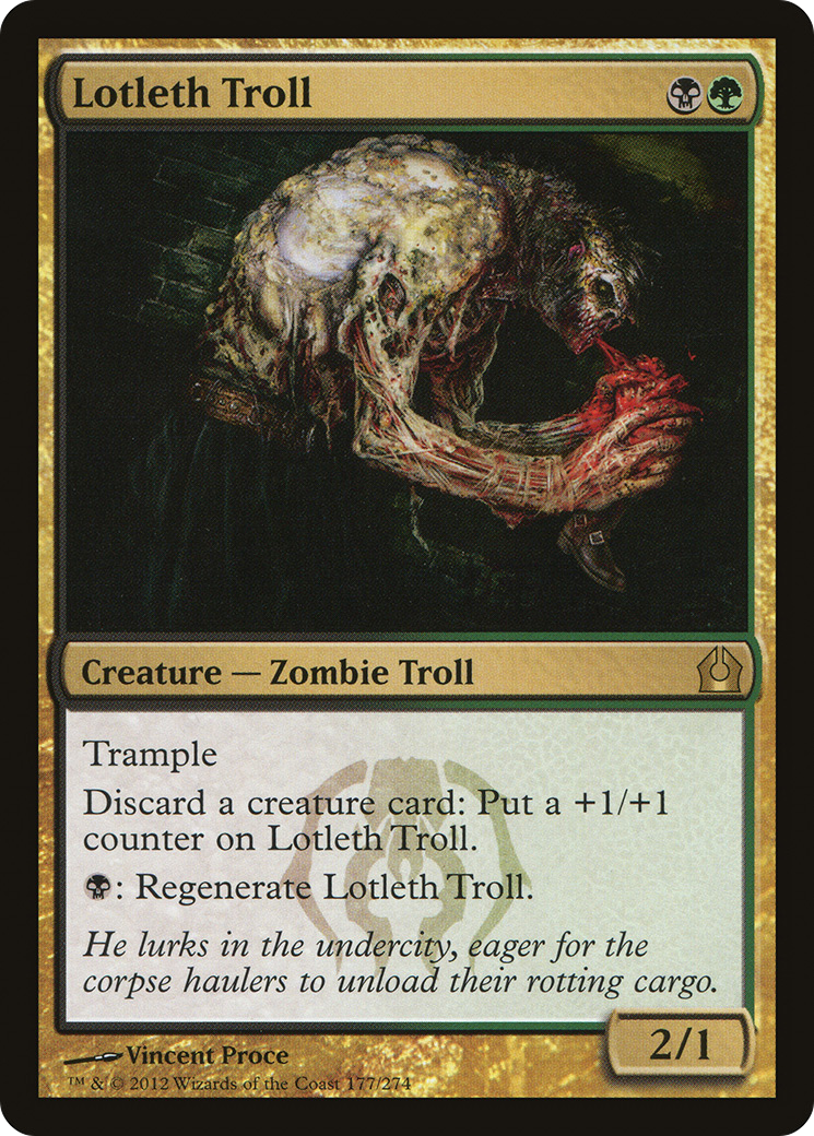 Lotleth Troll (177) Foil - Return to Ravnica