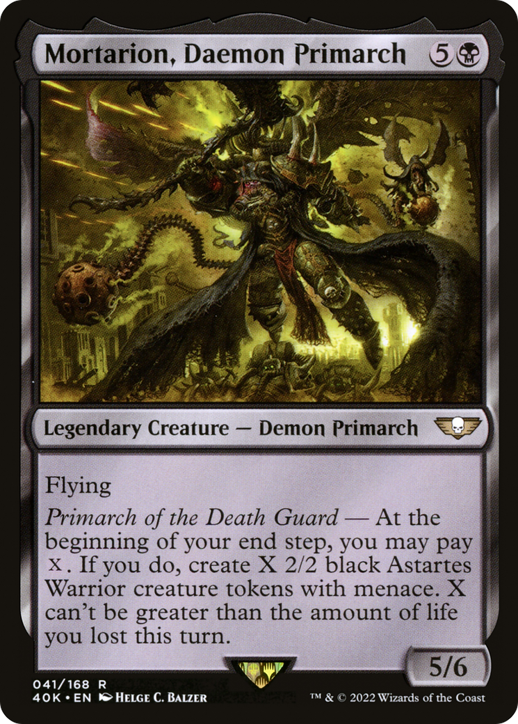 Mortarion, Daemon Primarch (041) - Warhammer 40,000 Commander
