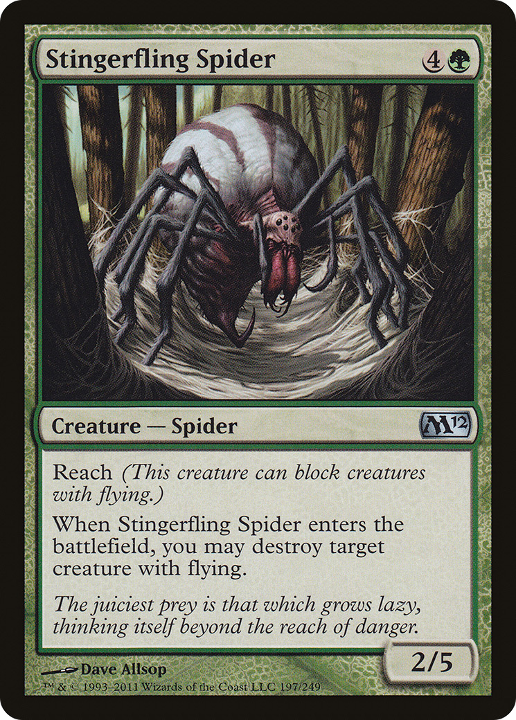 Stingerfling Spider (197) Foil - Magic 2012