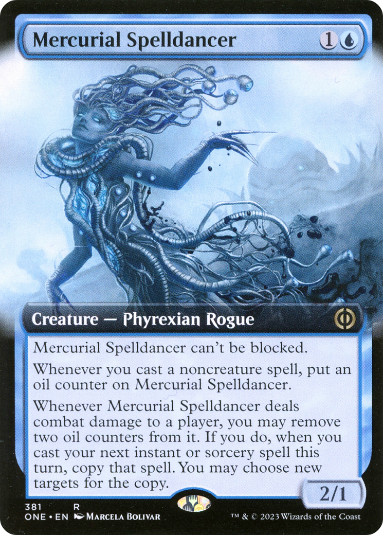 Mercurial Spelldancer (Extended Art) (381) - Phyrexia: All Will Be One