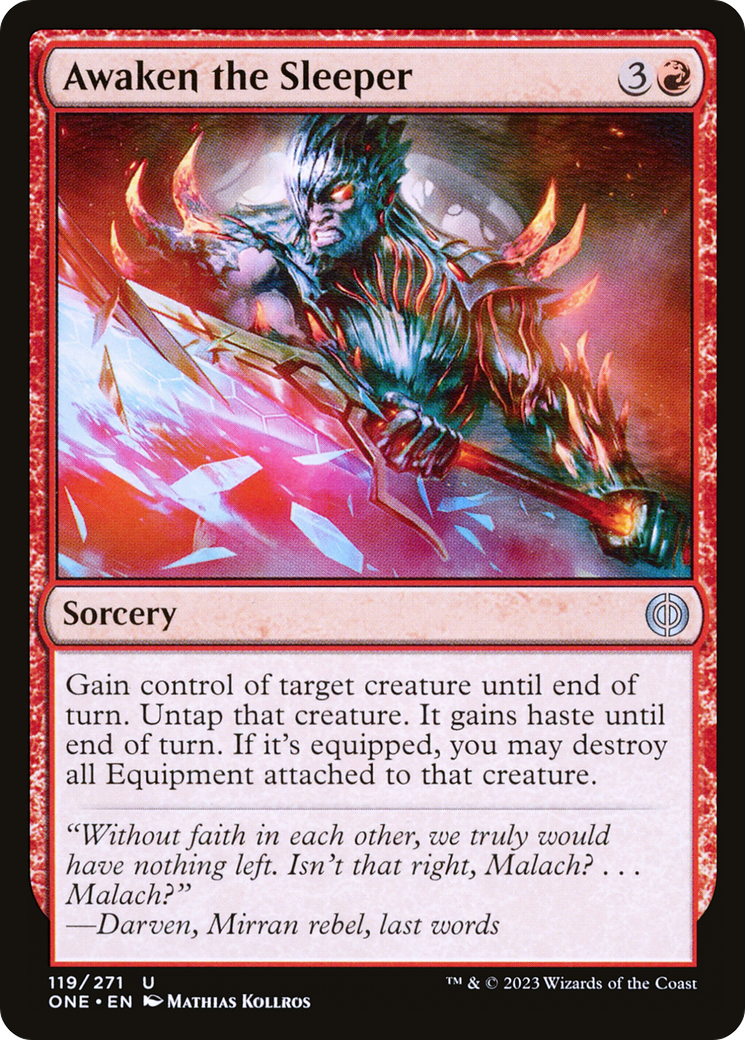 Awaken the Sleeper (119) Foil - Phyrexia: All Will Be One